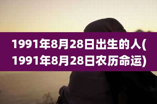 1991年8月28日出生的人(1991年8月28日农历命运)