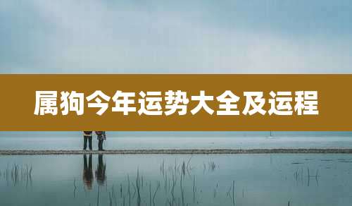 属狗今年运势大全及运程
