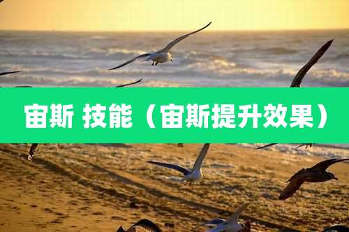 宙斯 技能(宙斯提升效果)