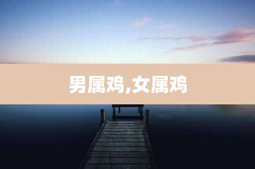 男属鸡,女属鸡