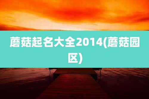 蘑菇起名大全2014(蘑菇园区)