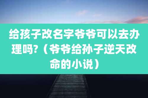 给孩子改名字爷爷可以去办理吗?（爷爷给孙子逆天改命的小说）
