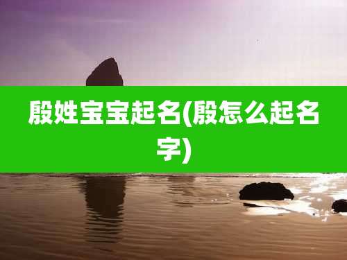 殷姓宝宝起名(殷怎么起名字)