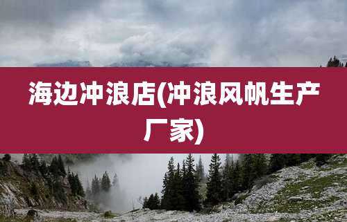 海边冲浪店(冲浪风帆生产厂家)