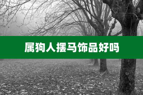 属狗人摆马饰品好吗
