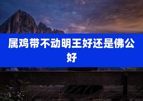 属鸡带不动明王好还是佛公好