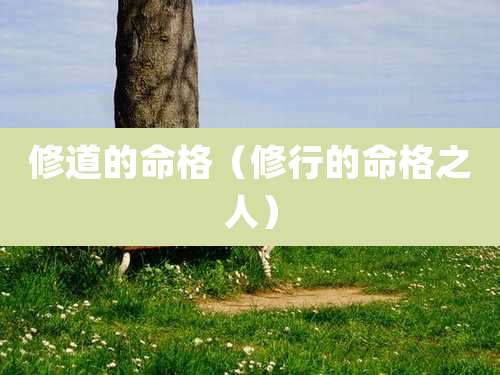 修道的命格（修行的命格之人）