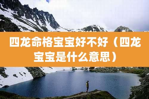 四龙命格宝宝好不好(四龙宝宝是什么意思)