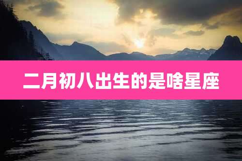 二月初八出生的是啥星座