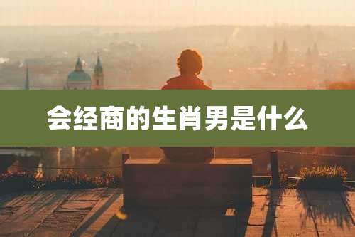 会经商的生肖男是什么