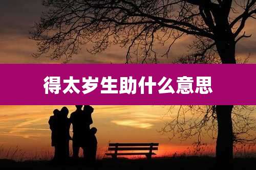 得太岁生助什么意思