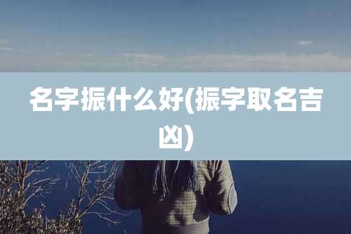 名字振什么好(振字取名吉凶)