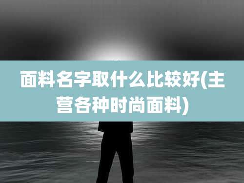 面料名字取什么比较好(主营各种时尚面料)