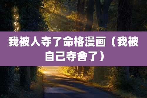 我被人夺了命格漫画(我被自己夺舍了)