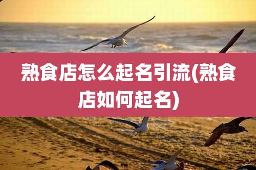 熟食店怎么起名引流(熟食店如何起名)