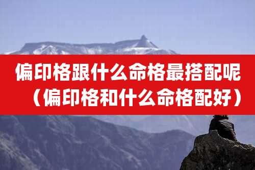 偏印格跟什么命格最搭配呢(偏印格和什么命格配好)