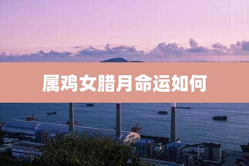 属鸡女腊月命运如何