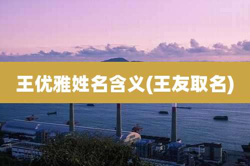 王优雅姓名含义(王友取名)
