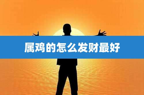 属鸡的怎么发财最好