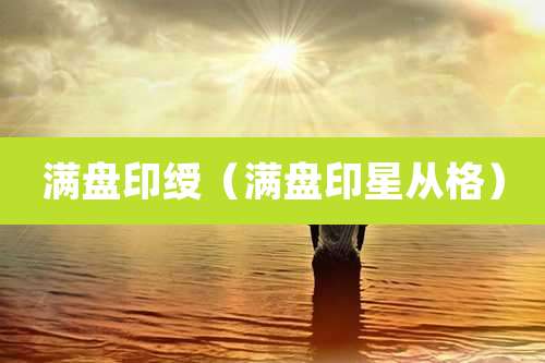 满盘印绶(满盘印星从格)