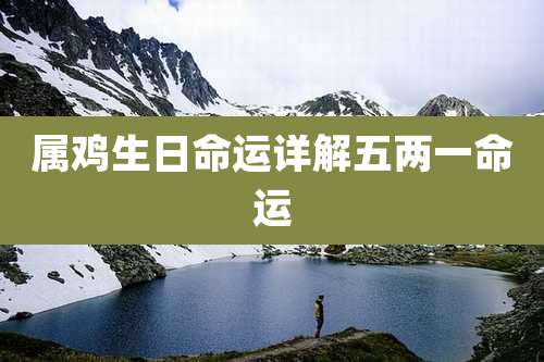 属鸡生日命运详解五两一命运