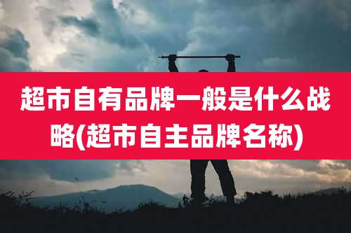 超市自有品牌一般是什么战略(超市自主品牌名称)