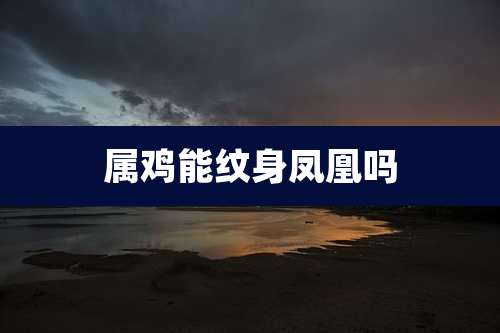 属鸡能纹身凤凰吗