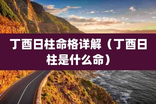 丁酉日柱命格详解(丁酉日柱是什么命)