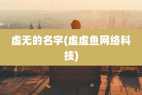 虚无的名字(虚虚鱼网络科技)