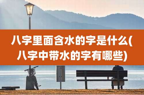 八字里面含水的字是什么(八字中带水的字有哪些)