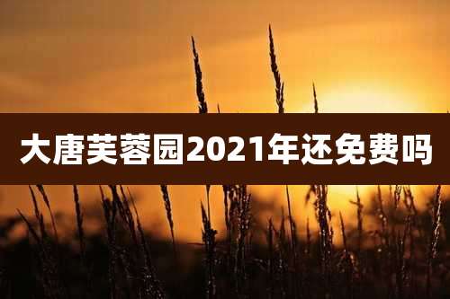 大唐芙蓉园2021年还免费吗
