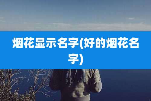 烟花显示名字(好的烟花名字)