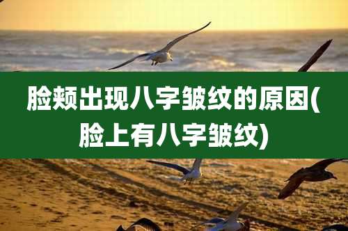 脸颊出现八字皱纹的原因(脸上有八字皱纹)