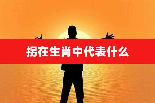 拐在生肖中代表什么