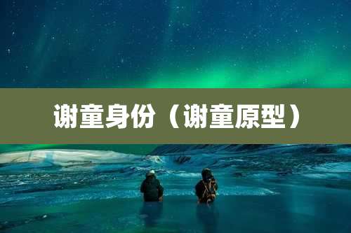 谢童身份(谢童原型)