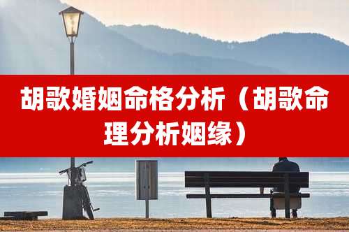 胡歌婚姻命格分析(胡歌命理分析姻缘)