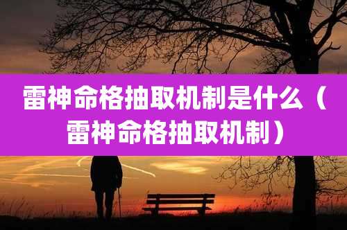 雷神命格抽取机制是什么(雷神命格抽取机制)