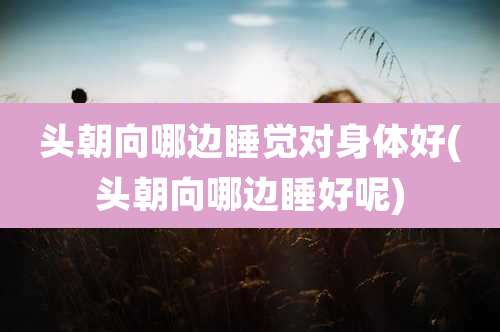 头朝向哪边睡觉对身体好(头朝向哪边睡好呢)