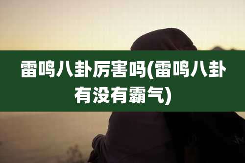 雷鸣八卦厉害吗(雷鸣八卦有没有霸气)
