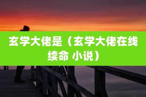玄学大佬是（玄学大佬在线续命 小说）