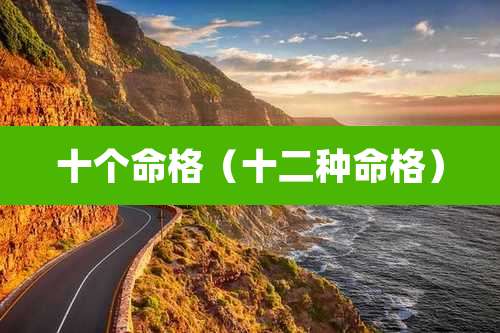 十个命格（十二种命格）