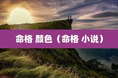 命格 颜色（命格 小说）