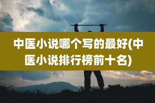 中医小说哪个写的最好(中医小说排行榜前十名)