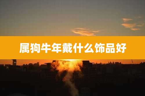 属狗牛年戴什么饰品好