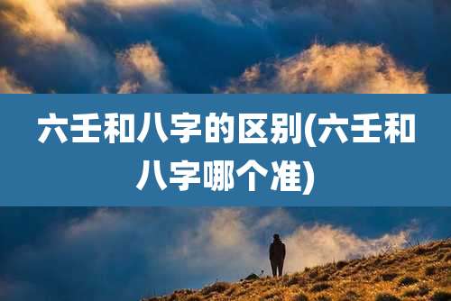 六壬和八字的区别(六壬和八字哪个准)