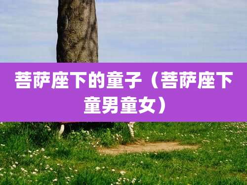 菩萨座下的童子(菩萨座下童男童女)