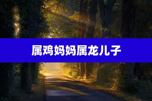 属鸡妈妈属龙儿子
