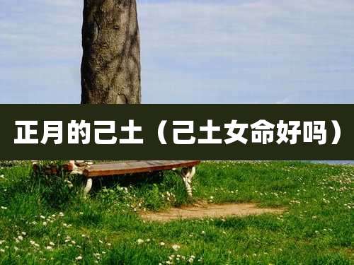 正月的己土(己土女命好吗)