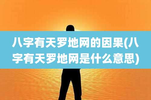 八字有天罗地网的因果(八字有天罗地网是什么意思)