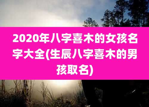 2020年八字喜木的女孩名字大全(生辰八字喜木的男孩取名)